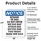 Signmission Beware Of Dog Do Not Enter My OSHA Notice Sign, Aluminum, 18in W x 24in L, 2PK OS-2PACK-NS-A-1824-V-10342 - alternate 6